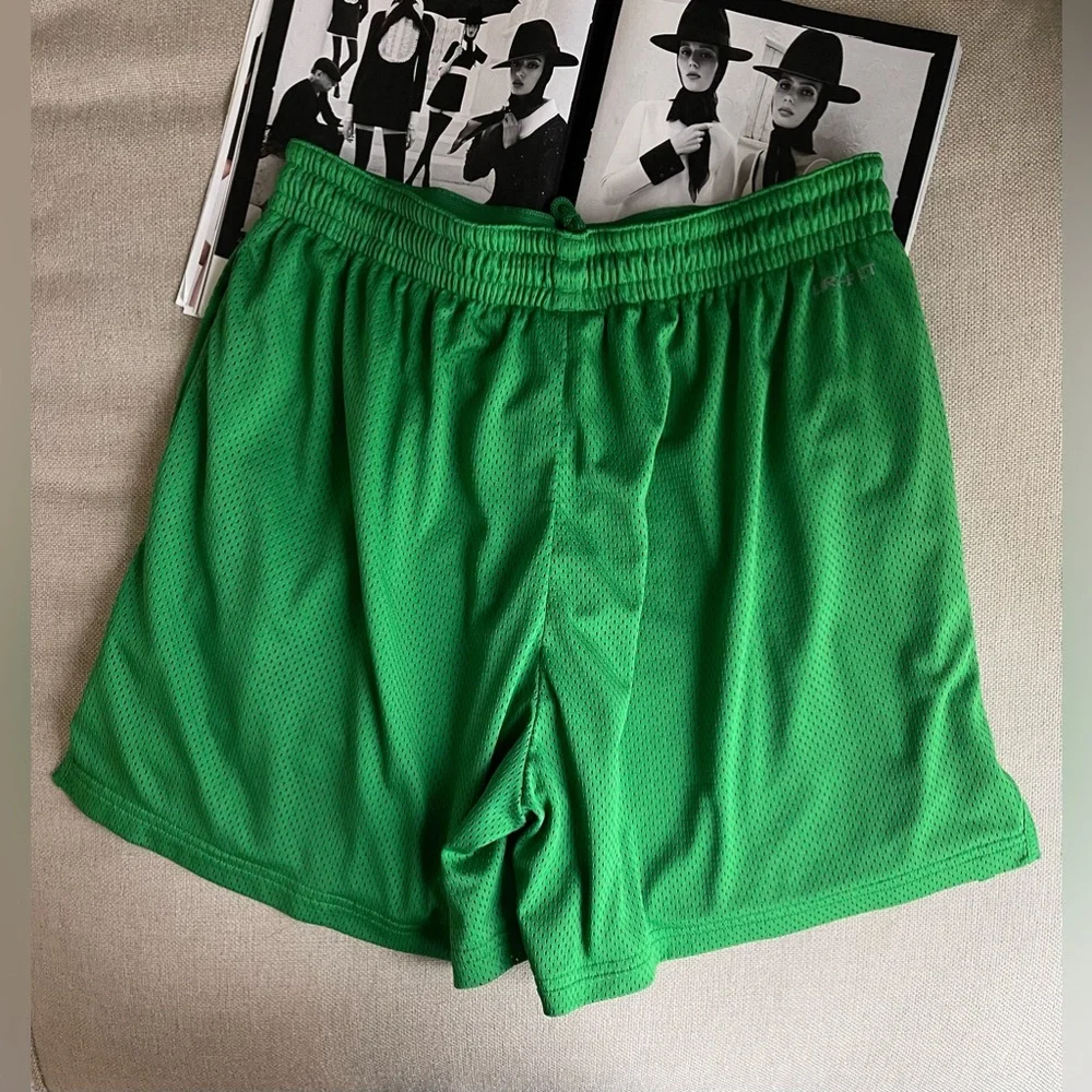 Men’s Nike College Dri-FIT Shorts Oregon Knit Mesh In Apple Green/White Size XXL